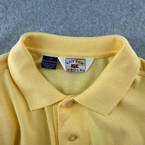 Men's Cutter & Buck Size Large Ryder Cup The Country Club Yellow Polo Shirt Golf - Picture 2 of 10